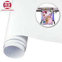 Zhenghe Waterproof eco-solvent print white self adhesive pvc vinyl film